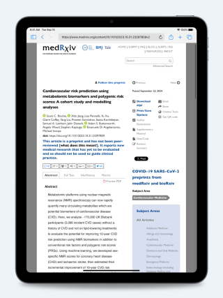 Cardiovascular risk prediction using metabolomic biomarkers and polygenic risk scores A cohort study and modelling analyses