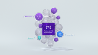 Multiomics Hub bubbles with names