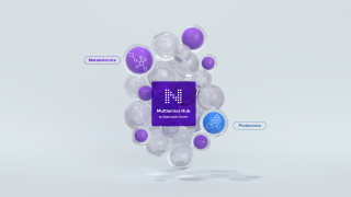 Multiomics Hub bubbles with names