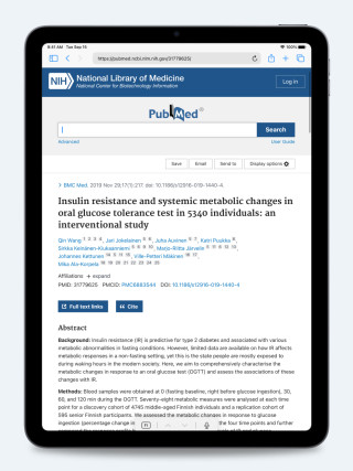 Insulin resistance and systemic metabolic changes in oral glucose tolerance test